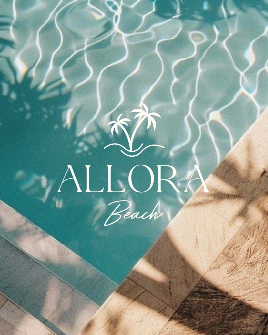 Allora Beach — Primary logo system